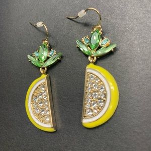 Lemon Betsey Johnson Earrings